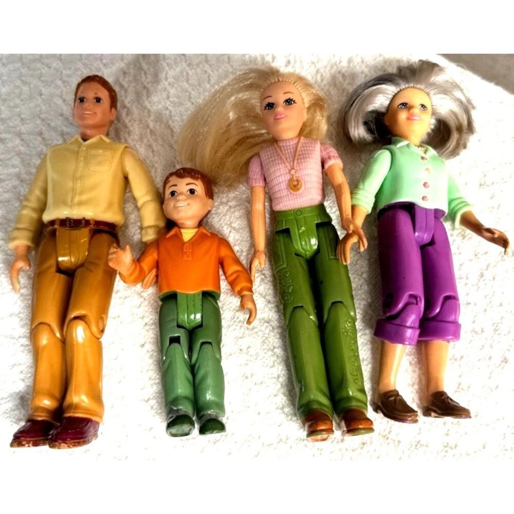 Fisher Price Loving Family Dollhouse Mom Dad Gramma Boy Brother 2006 Kids Toys